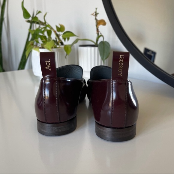 Act. Burgundy Caspar Loafers 38 - Picture 3 of 5